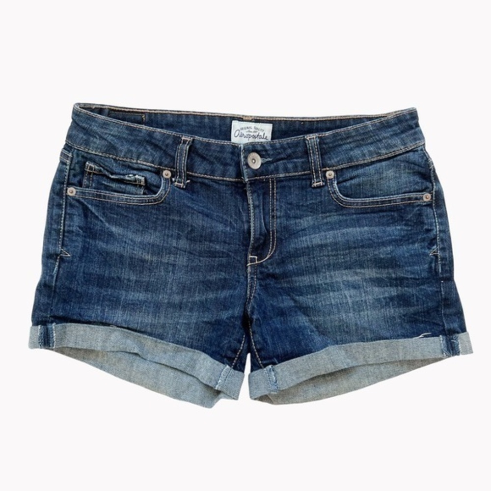 AEROPOSTALE Blue Jean Shorts Size 7/8